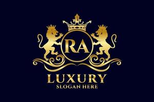 Anfangsbuchstabe lion royal Luxus-Logo-Vorlage in Vektorgrafiken für luxuriöse Branding-Projekte und andere Vektorillustrationen. vektor