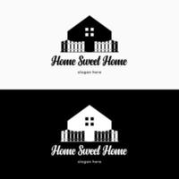 Home-Immobilien-Logo. komfortabler Logo-Design-Vektor für Immobilienunternehmen vektor