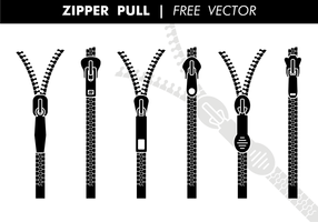 Reißverschluss ziehen freien Vektor
