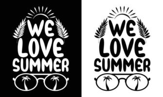 Sommer-Zitat-T-Shirt-Design vektor