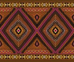 traditionelle orientalische ethnische geometrische Muster Hintergrunddesign Teppich Tapete Kleidung Wrap Vektor-Illustration Stickerei-Stil vektor