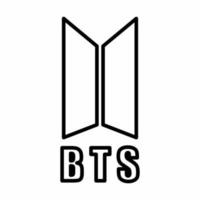 symbol bts charakter. ein niedlicher Gesichts-Cartoon. geeignet für Smartphone-Hintergrundbilder, Drucke, Poster, Flyer, Grußkarten usw. vektor