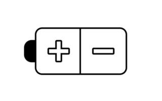 Batterieladesymbol, Vektorillustration vektor