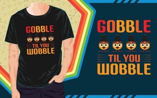 Thanksgiving-T-Shirt-Design vektor