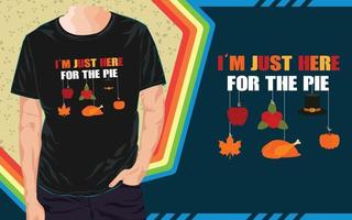 Thanksgiving-T-Shirt-Design vektor