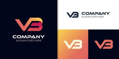 första brev vb vektor logotyp element för företags- identitet, sporter spel symbol ikon design