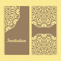 mandala einladungskarte design.floral kartenvorlage design.ornate date einladungskarte. vektor