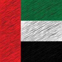 uae oberoende dag 2 december, fyrkant flagga design vektor