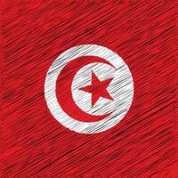 tunesischer unabhängigkeitstag 20. märz, quadratisches flaggendesign vektor