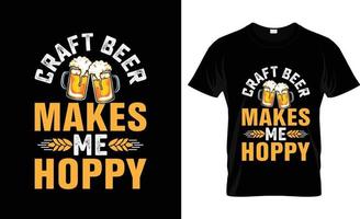 Craft-Bier-T-Shirt-Design, Craft-Bier-T-Shirt-Slogan und Bekleidungsdesign, Craft-Bier-Typografie, Craft-Bier-Vektor, Craft-Bier-Illustration vektor