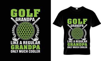 Golf-T-Shirt-Design, Golf-T-Shirt-Slogan und Bekleidungsdesign, Golf-Typografie, Golf-Vektor, Golf-Illustration vektor