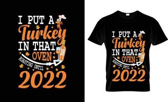 Thanksgiving-T-Shirt-Design, T-Shirt-Slogan und Bekleidungsdesign, Typografie, Druck, Vektorillustration vektor