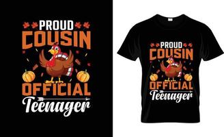 Thanksgiving-T-Shirt-Design, T-Shirt-Slogan und Bekleidungsdesign, Typografie, Druck, Vektorillustration vektor