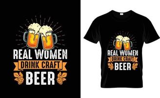 Craft-Bier-T-Shirt-Design, Craft-Bier-T-Shirt-Slogan und Bekleidungsdesign, Craft-Bier-Typografie, Craft-Bier-Vektor, Craft-Bier-Illustration vektor