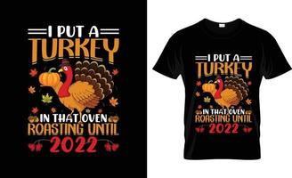 Thanksgiving-T-Shirt-Design, T-Shirt-Slogan und Bekleidungsdesign, Typografie, Druck, Vektorillustration vektor