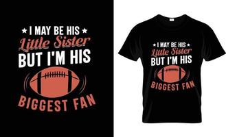 American-Football-T-Shirt-Design, American-Football-T-Shirt-Slogan und Bekleidungsdesign, American-Football-Typografie, American-Football-Vektor, American-Football-Illustration vektor