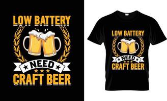 Craft-Bier-T-Shirt-Design, Craft-Bier-T-Shirt-Slogan und Bekleidungsdesign, Craft-Bier-Typografie, Craft-Bier-Vektor, Craft-Bier-Illustration vektor