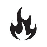 Vektorillustration eines brennenden Feuersymbols vektor