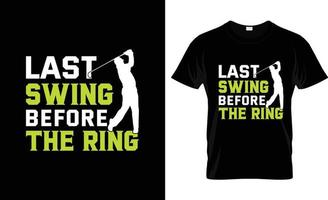 Golf-T-Shirt-Design, Golf-T-Shirt-Slogan und Bekleidungsdesign, Golf-Typografie, Golf-Vektor, Golf-Illustration vektor