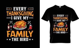 Thanksgiving-T-Shirt-Design, T-Shirt-Slogan und Bekleidungsdesign, Typografie, Druck, Vektorillustration vektor