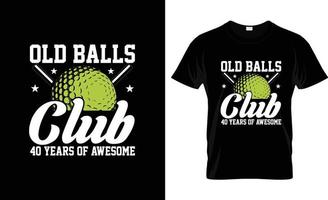 Golf-T-Shirt-Design, Golf-T-Shirt-Slogan und Bekleidungsdesign, Golf-Typografie, Golf-Vektor, Golf-Illustration vektor