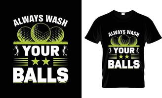 Golf-T-Shirt-Design, Golf-T-Shirt-Slogan und Bekleidungsdesign, Golf-Typografie, Golf-Vektor, Golf-Illustration vektor