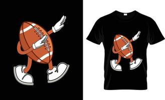 American-Football-T-Shirt-Design, American-Football-T-Shirt-Slogan und Bekleidungsdesign, American-Football-Typografie, American-Football-Vektor, American-Football-Illustration vektor