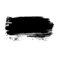 hand dragen grunge bläck borsta stroke. smutsig svart textur för måla, bakgrund, baner, design. vektor illustration av kreativ konst.
