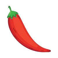 rotes Chili-Pfeffer-Gemüse vektor