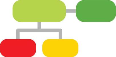 organisation Diagram platt ikon vektor
