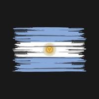 Bürste der argentinischen Flagge. Nationalflagge vektor