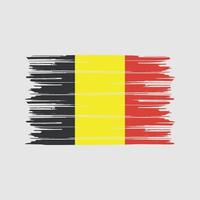 Belgiens flagga borste. National flagga vektor