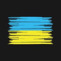 ukrainska flaggan borste. National flagga vektor