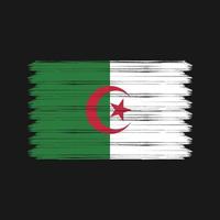 algeriet flagga borsta slag. nationell flagga vektor