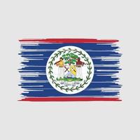 belize flagga borste. National flagga vektor