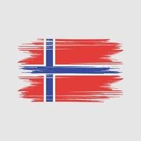 Norge flagga design fri vektor