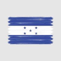 Pinselstriche der Honduras-Flagge. Nationalflagge vektor