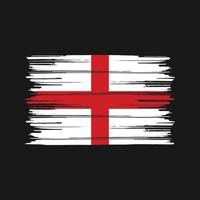 England-Flagge-Pinsel. Nationalflagge vektor