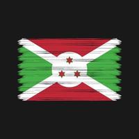 Burundi-Flaggen-Pinselstriche. Nationalflagge vektor