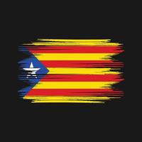 freier vektor des katalonischen flaggendesigns