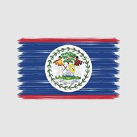 belize flagga penseldrag. National flagga vektor