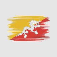 bhutan flagga design fri vektor
