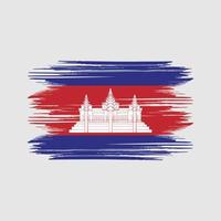 cambodia flagga design fri vektor