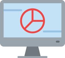 Flaches Symbol für Datenvisualisierung vektor