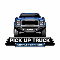 Pick-up Truck Auto Detaillierung Tuning Service Illustration Design Vektor
