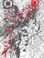 Grunge abstraktes Jersey-Entwurfsmuster vektor