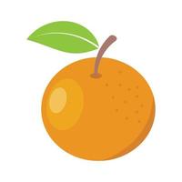 orange frukt ikon vektor design mall