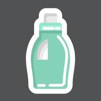 klistermärke rengöring produkt. relaterad till tvätt symbol. enkel design redigerbar. enkel illustration, Bra för grafik vektor