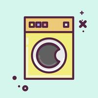 ikon tvättning maskin. relaterad till tvätt symbol. mbe stil. enkel design redigerbar. enkel illustration, Bra för grafik vektor