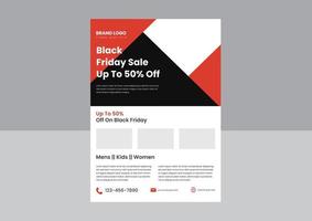 Black Friday Sale Flyer Poster Designvorlage. Steigen Sie aus auf der Entwurfsvorlage für Plakatbroschüren zum Schwarzen Freitag. vektor